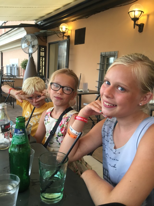 Pit-stop på "vores" restaurant ved Den Spanske Trappe - vi var de eneste gæster!! 